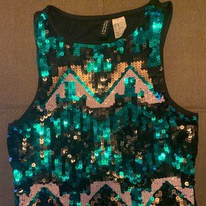H&M Sequin Two Piece Dress